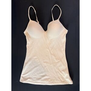 Maidenform Shapewear Cami Medium Nude Built In Bra Molded Cup Camisole